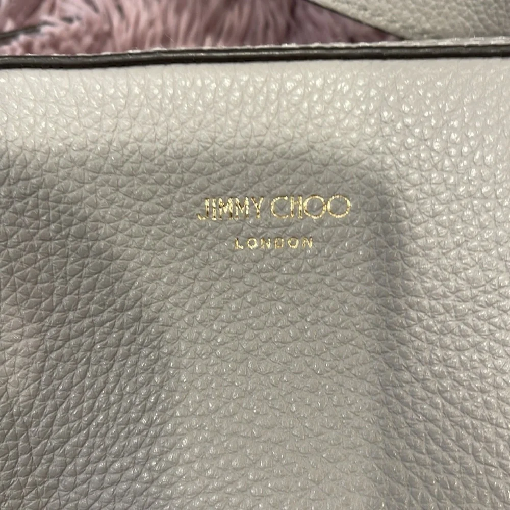 JIMMY CHOO Pegasi Crossbody Camera Bag in Marl Grey